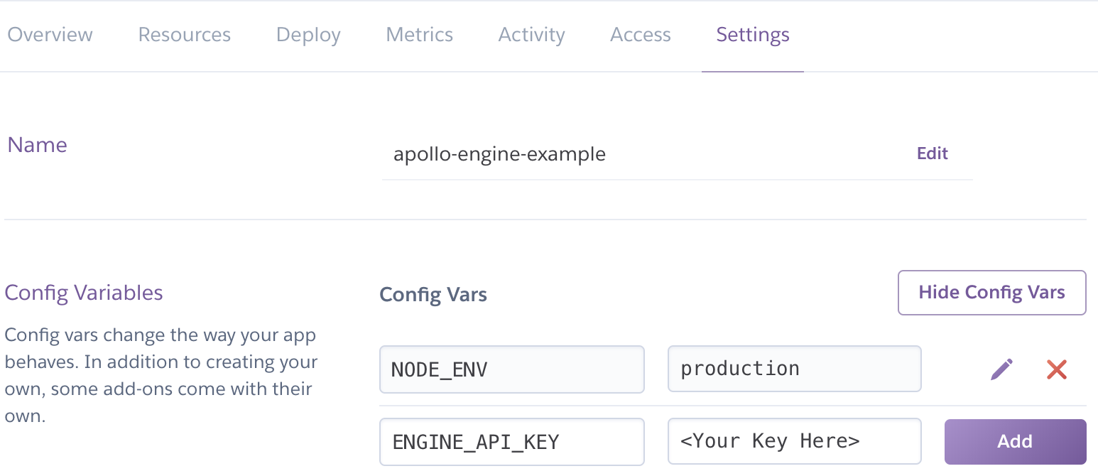 Add Engine Api Key Screenshot